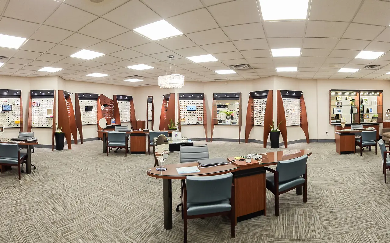 Showroom inside Suburban Eye Care