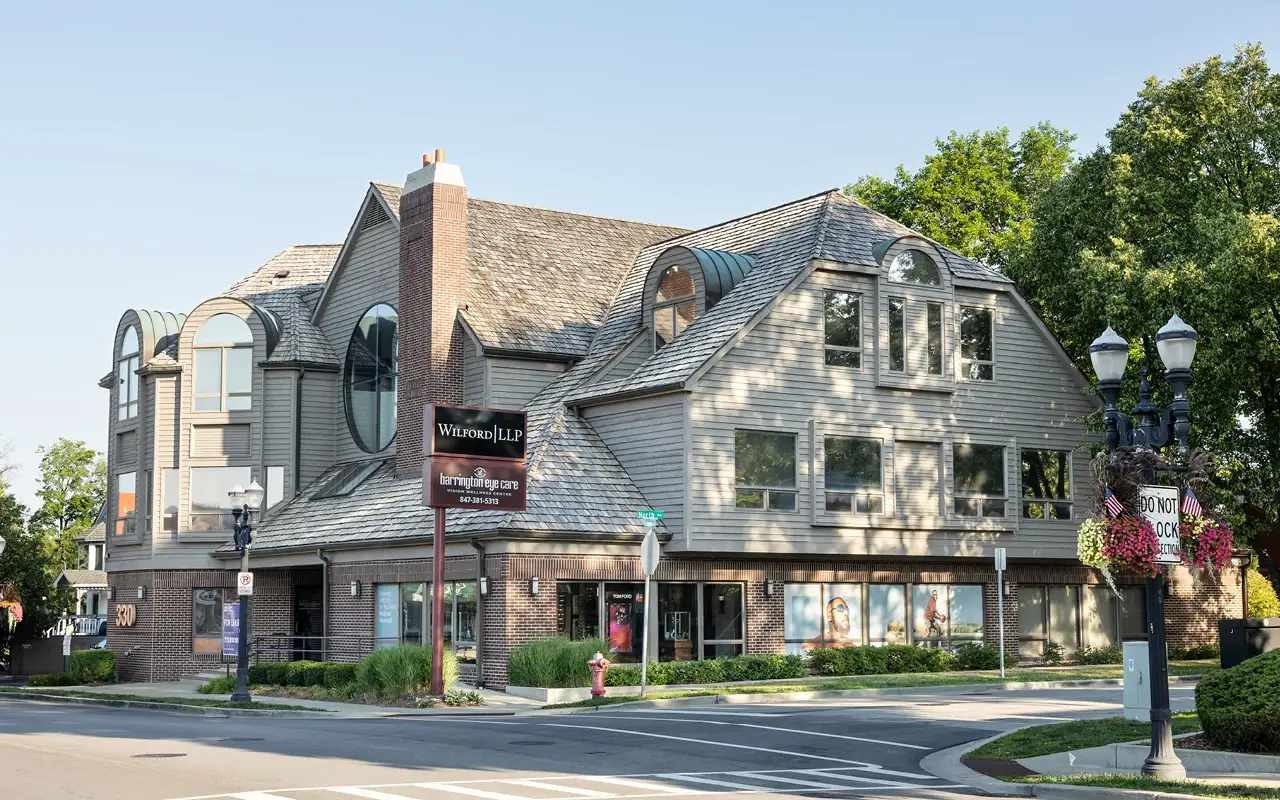 Street view of Barrington Eye Care office.