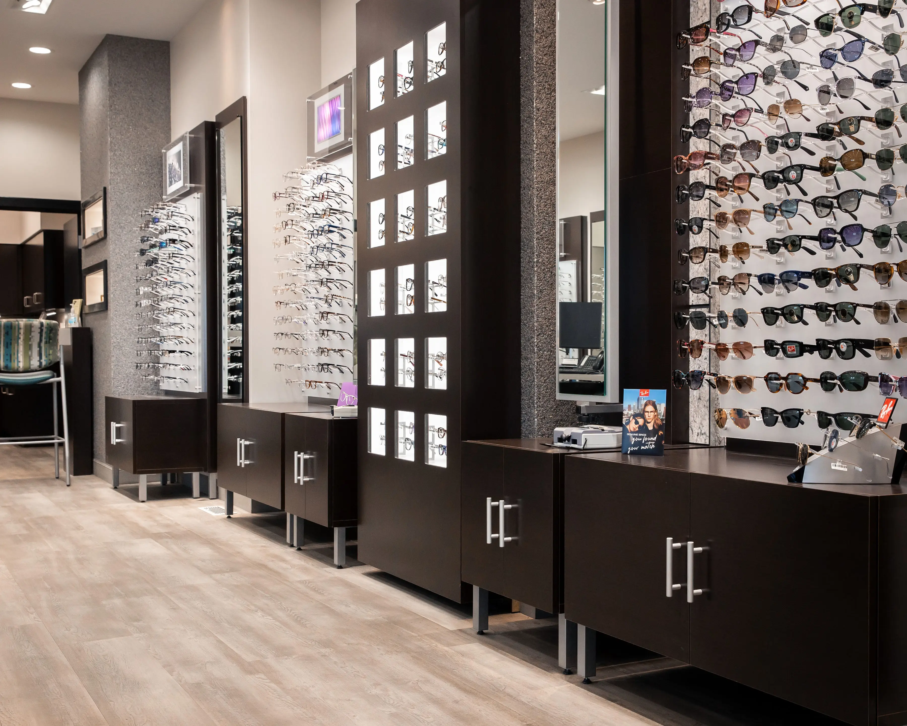 Frame displays inside Advanced Eye Care