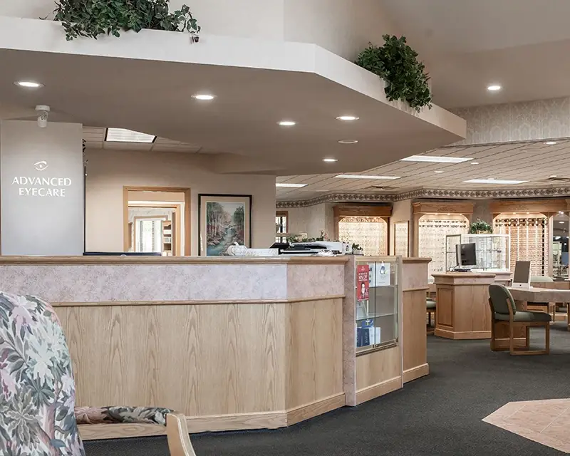 Front desk at Advanced Eyecare & Contact Lens Center - Chesaning