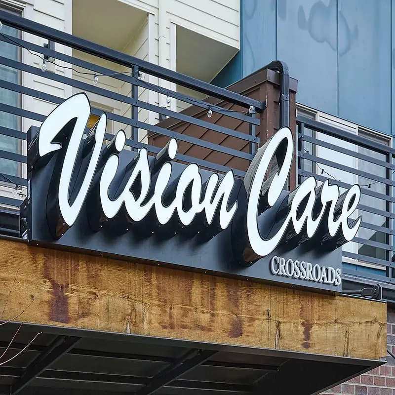 Vision Care Crossroads signage