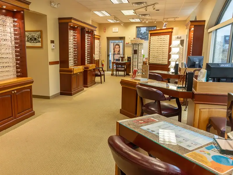 Lobby inside Roberts Eyecare