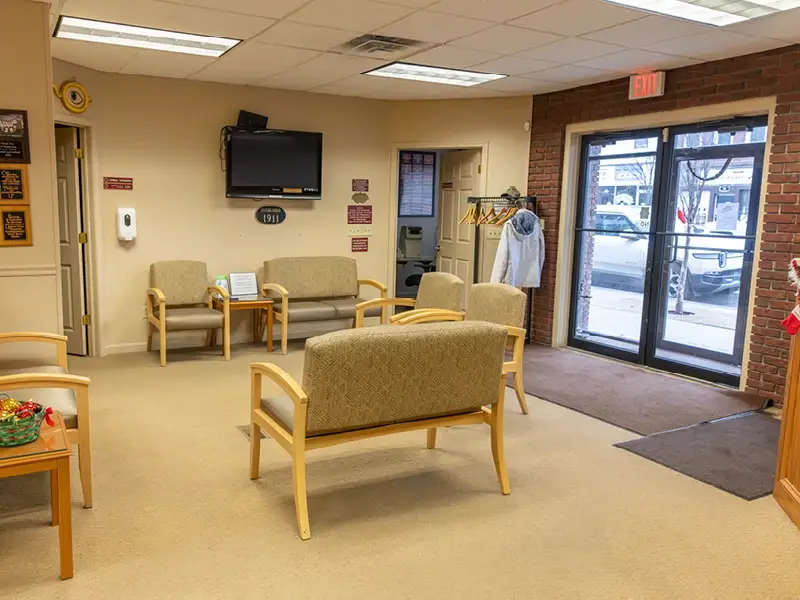 Waiting area inside Roberts Eyecare