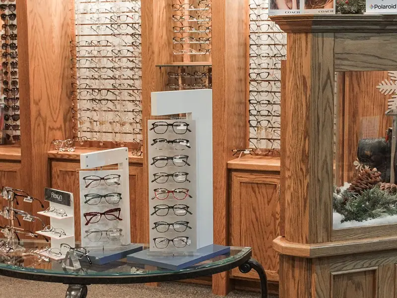 Frame displays inside Jacobson Advanced Eye Care