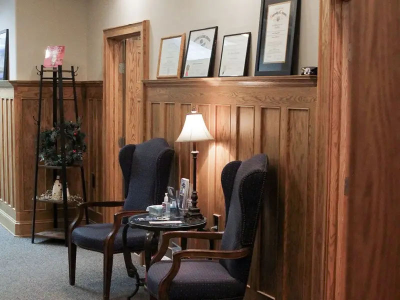 Waiting area inside Jacobson Advanced Eye Care