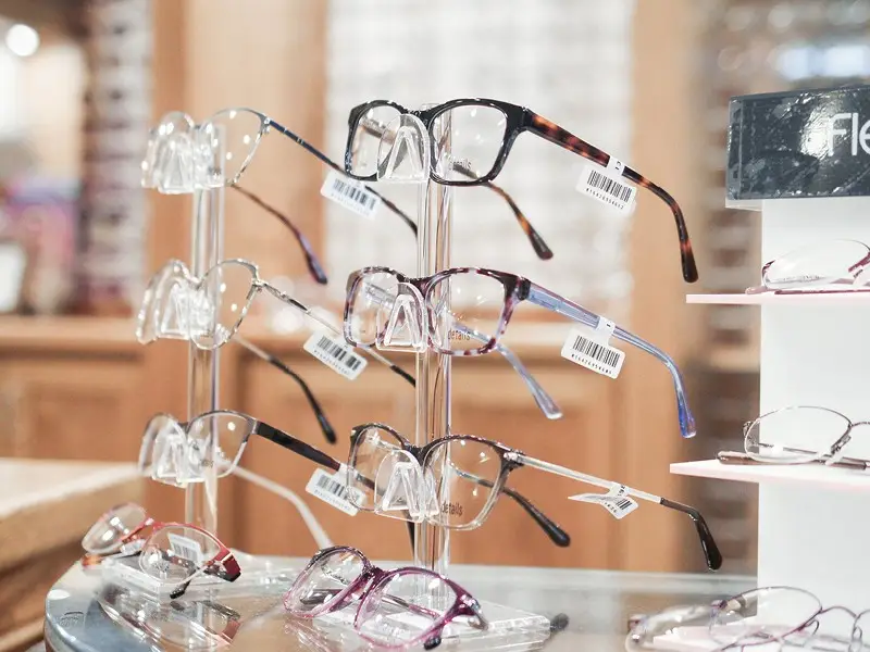 Designer eyeglasses inside Jacobson Advanced Eye Care