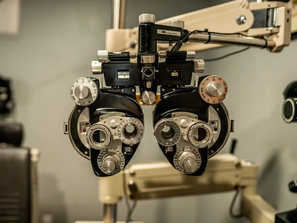 Phoropter inside Lewis County Eye & Vision