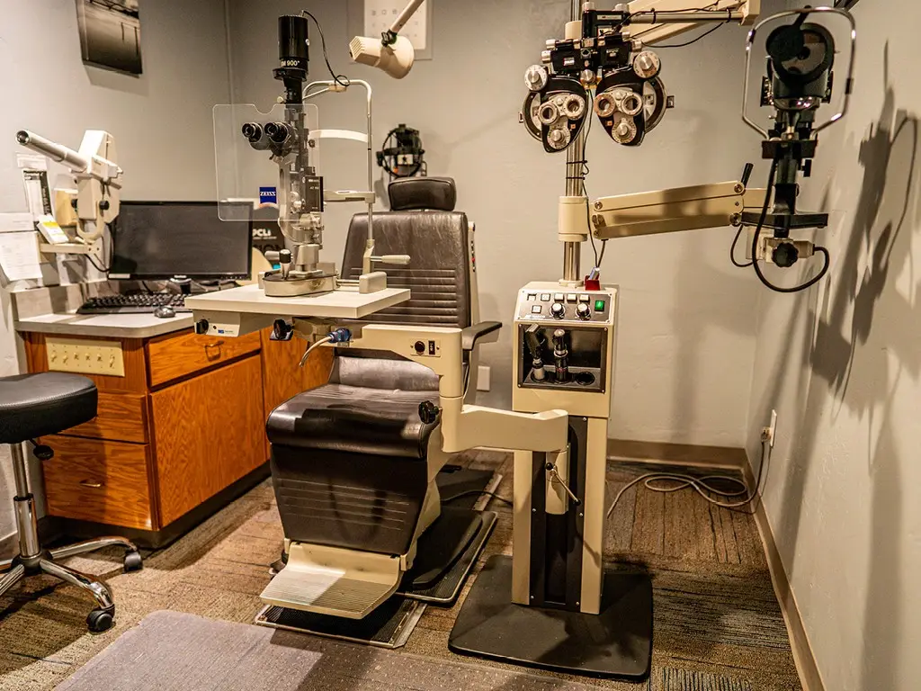 Exam room inside Lewis County Eye & Vision