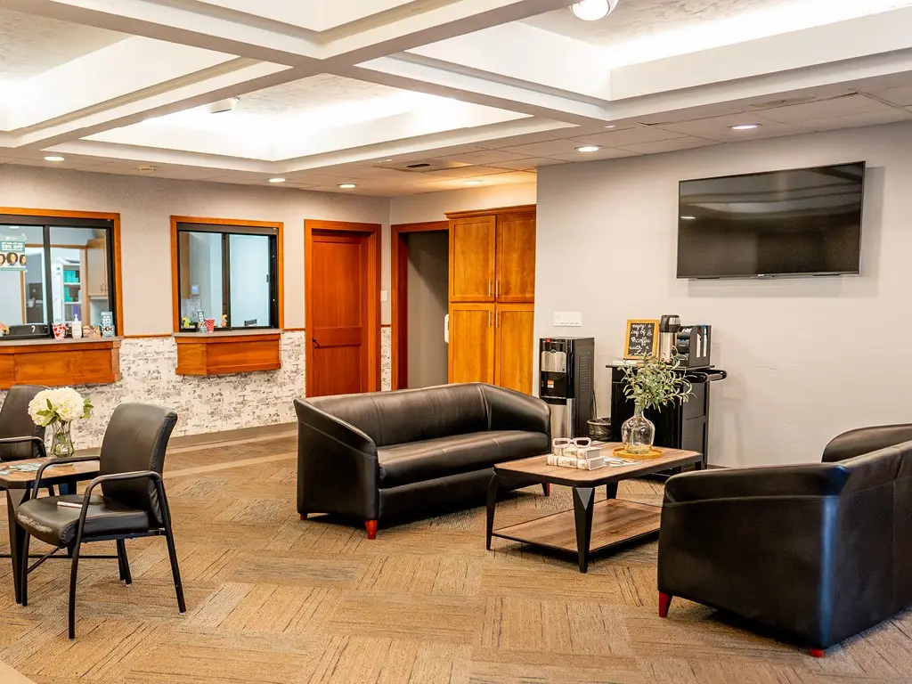Waiting area inside Lewis County Eye & Vision