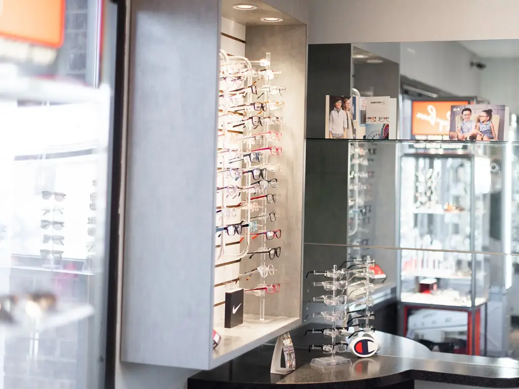 Frame displays inside Malbar Vision in La Vista, Nebraska