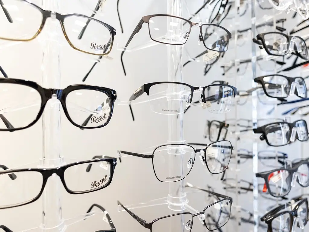 Frames on display at Conn Vision