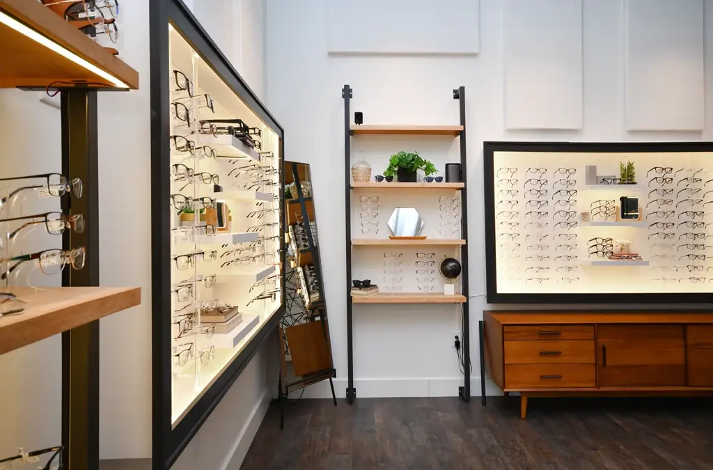 Frame boards inside Revision Optix in Greenville