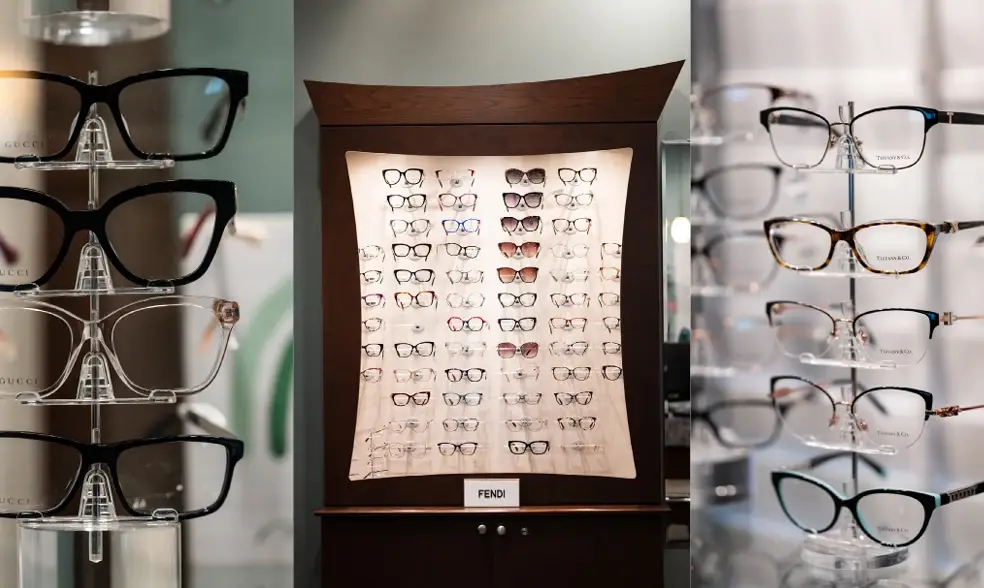 Frame displays inside Logan EyeCare