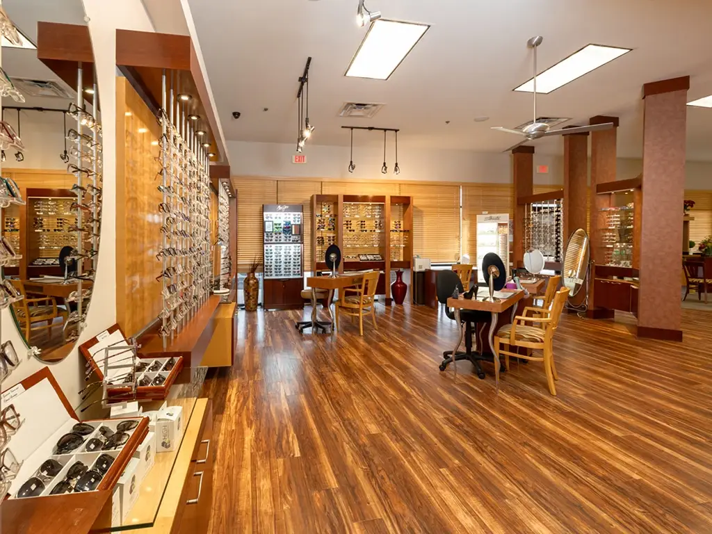 Showroom inside North Garland Vision
