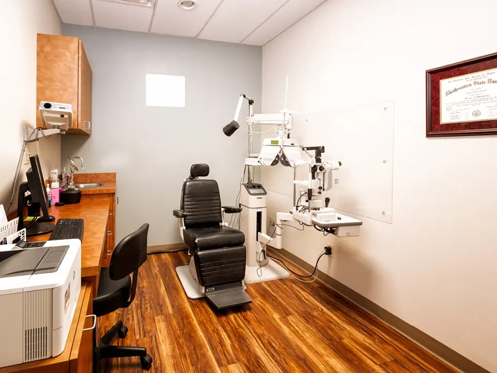 Exam room inside North Garland Vision