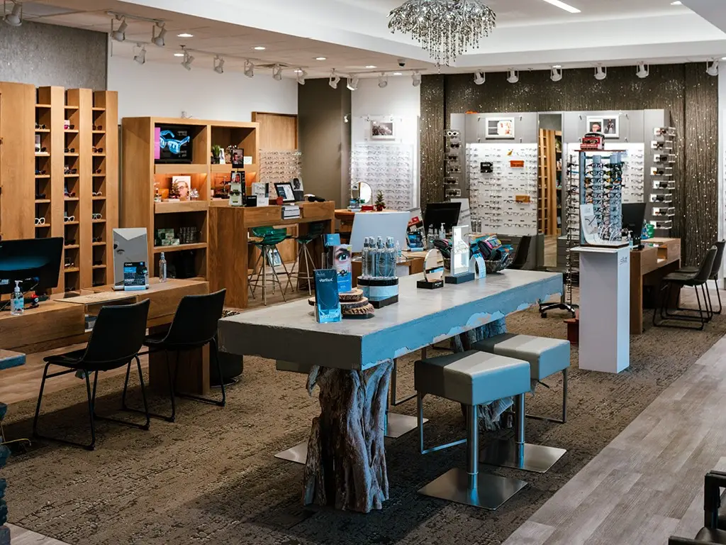 Showroom inside Premier Eyecare