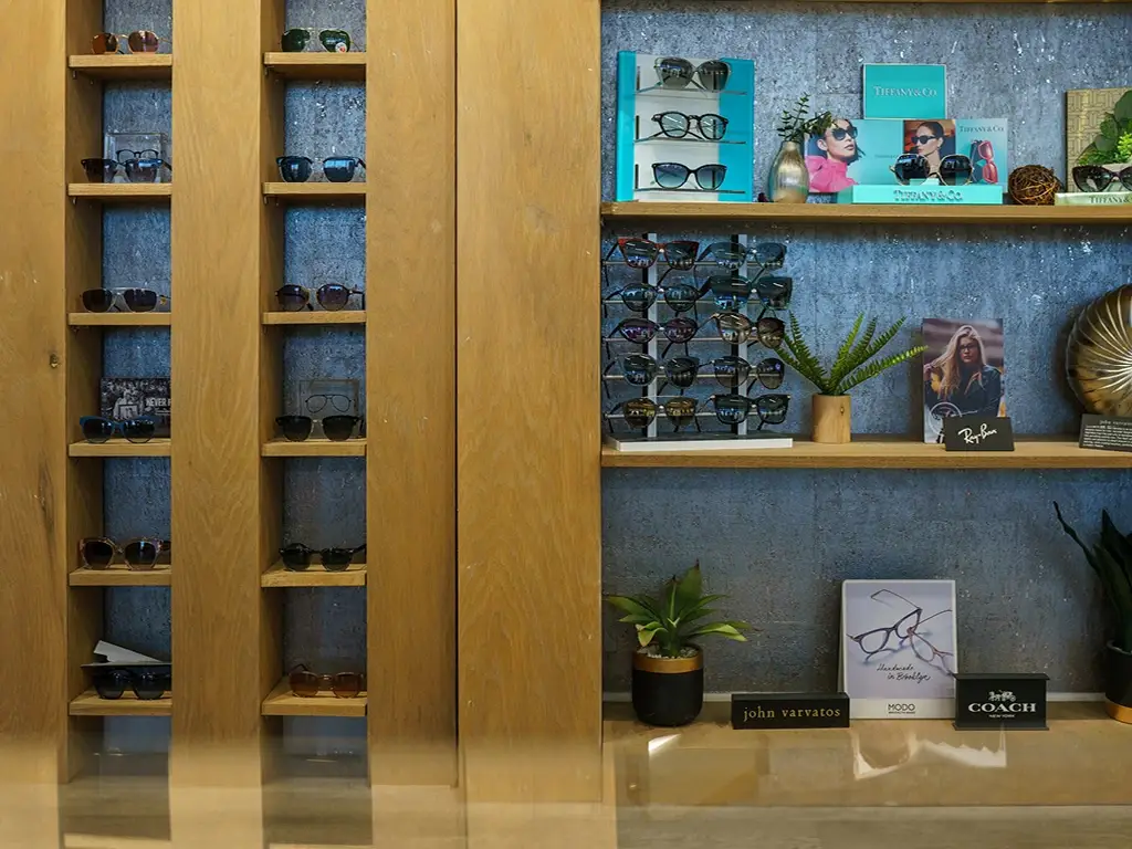 Frame displays inside Premier Eyecare