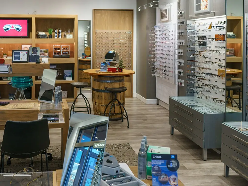 Frame displays inside Premier Eyecare