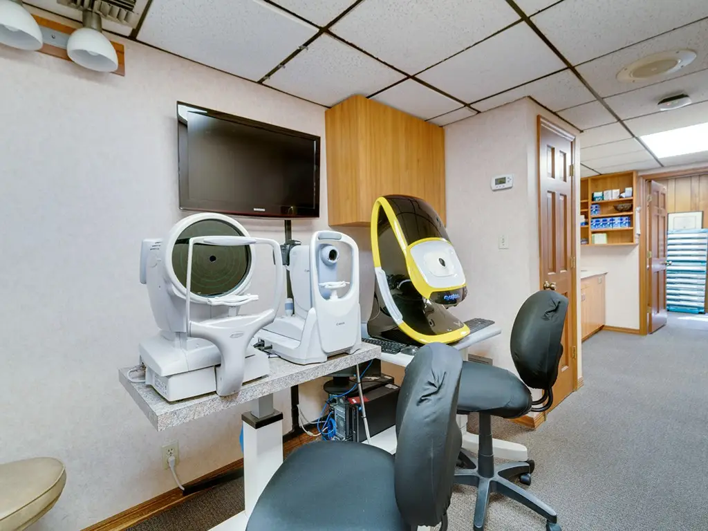 Pre-test area inside Orlando Eyecare