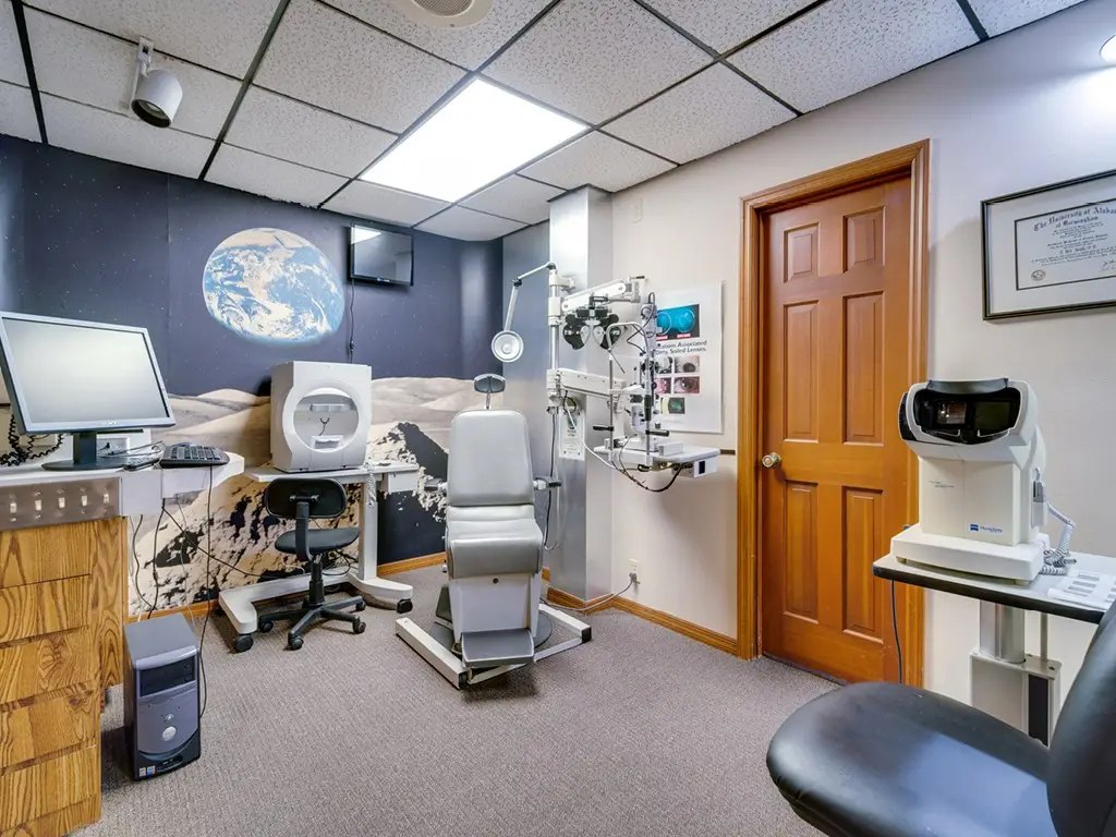 Exam room inside Orlando Eyecare