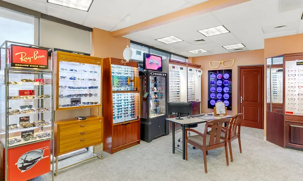 Frame displays inside EyeCare Consultants