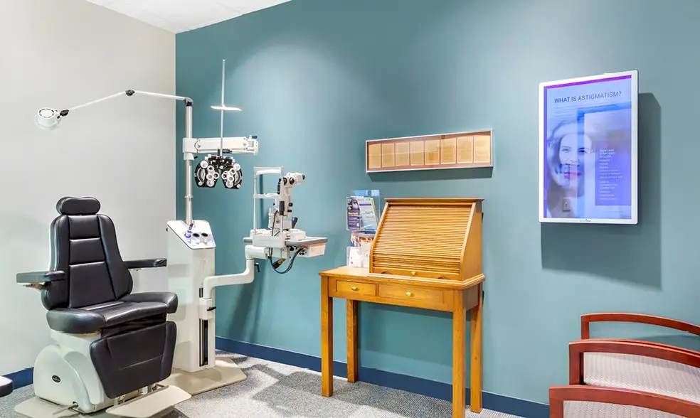 Eye exams inside EyeCare Consultants