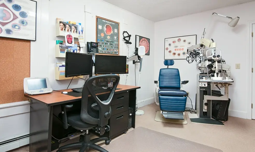 Exam room inside Cape Cod Vision Associates
