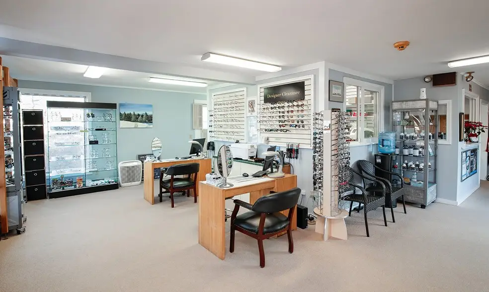 Show room inside Cape Cod Vision Associates
