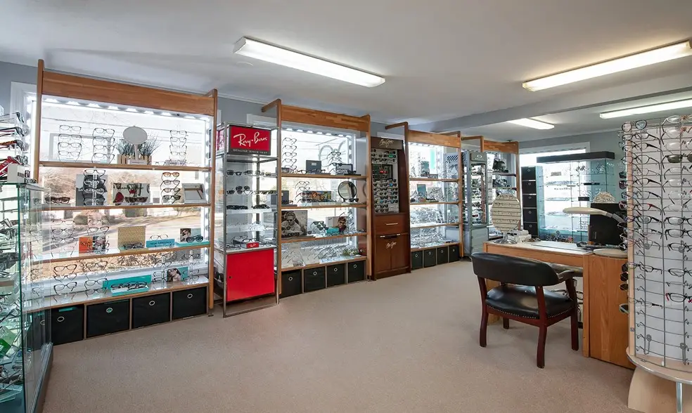 Frame displays inside Cape Cod Vision Associates