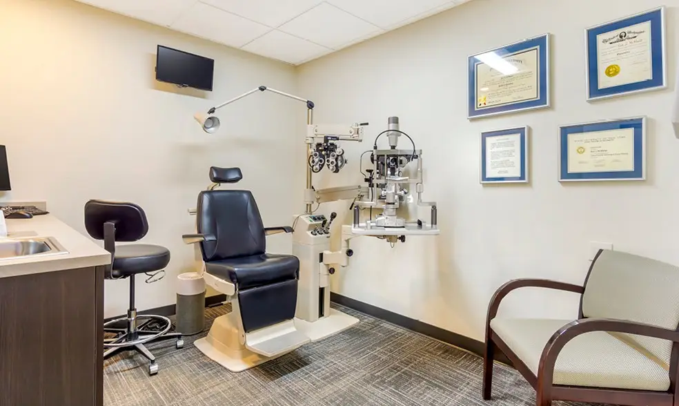 Exam room inside Bellevue Vision