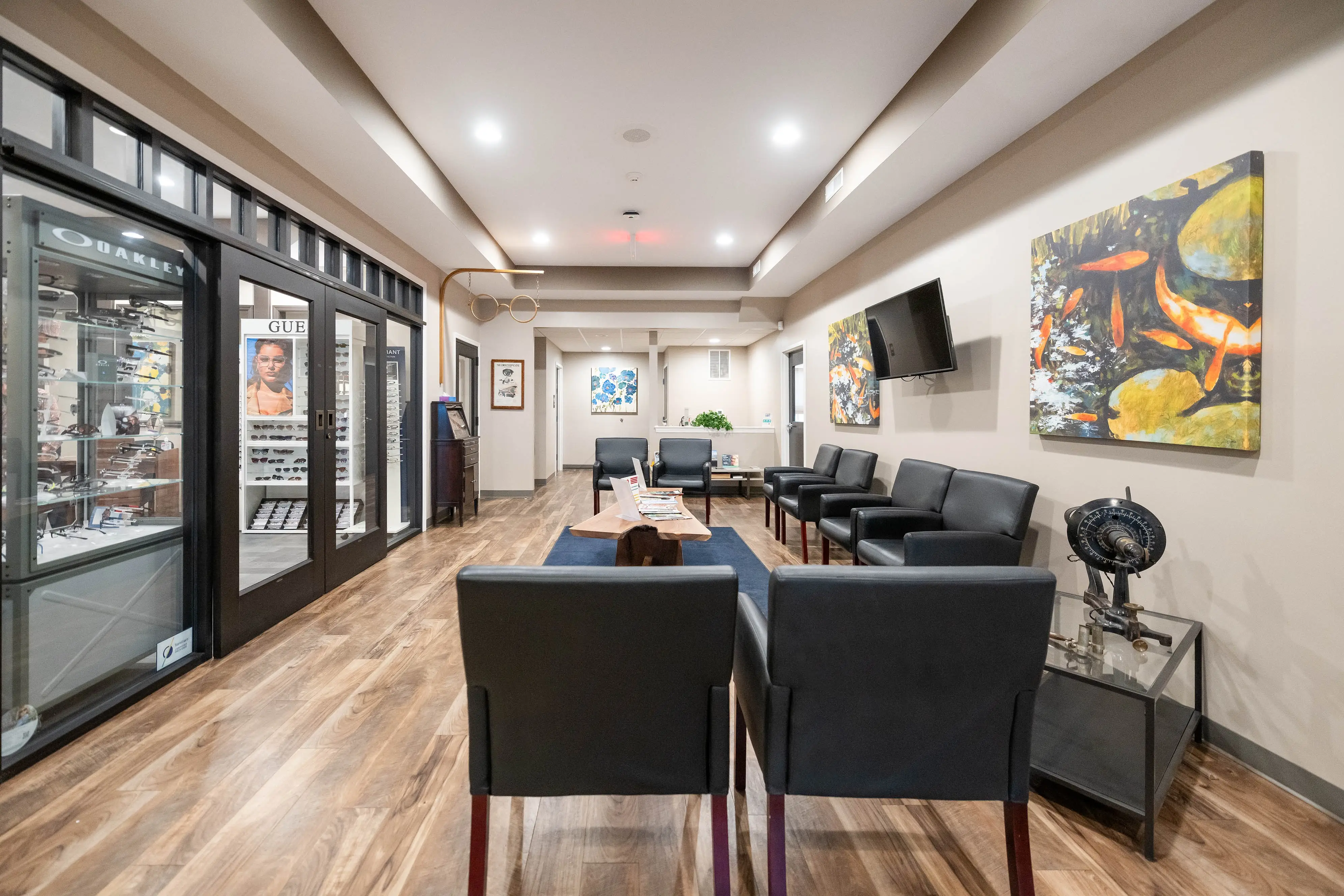 Waiting area inside Owens Optometrics