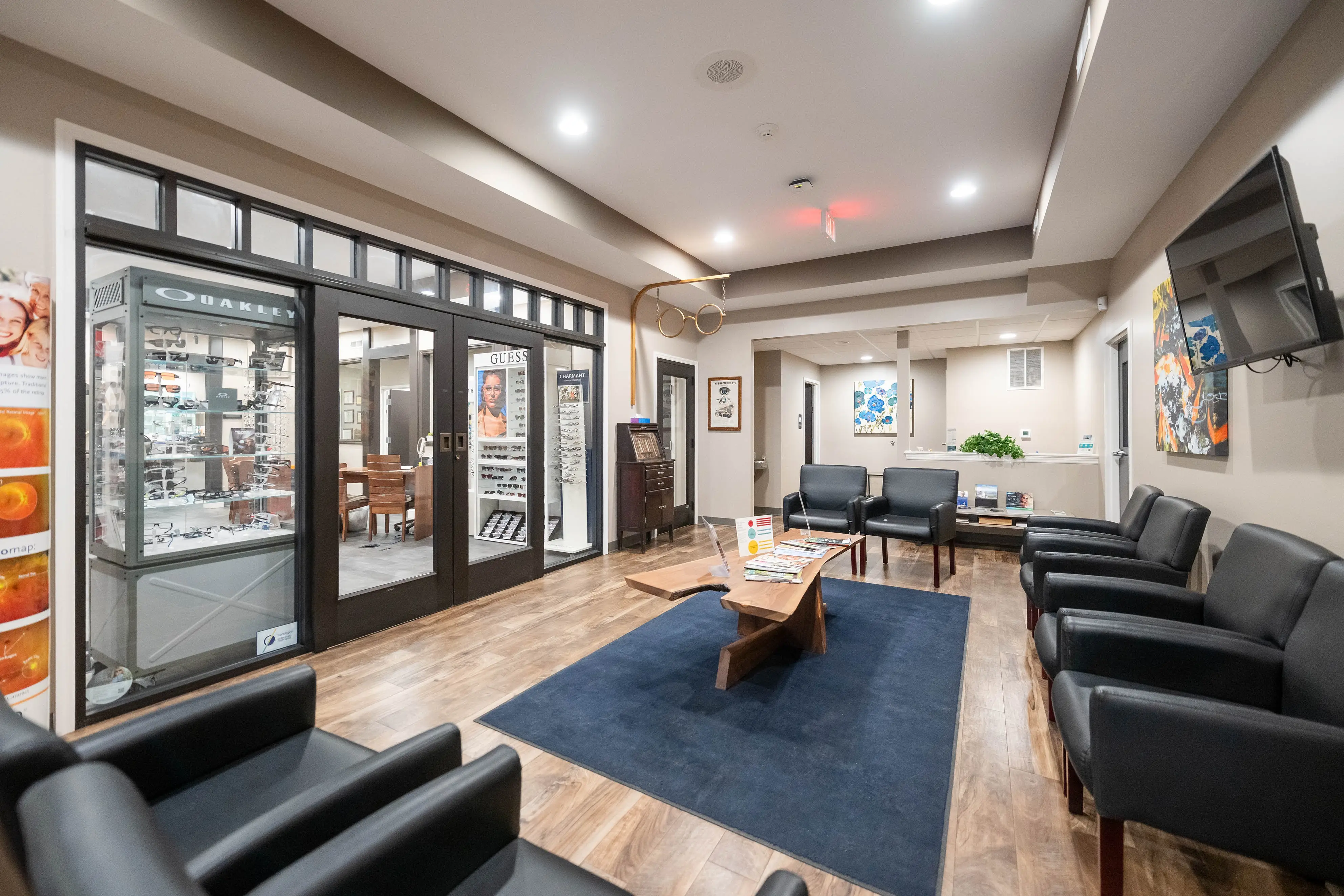 Waiting area inside Owens Optometrics