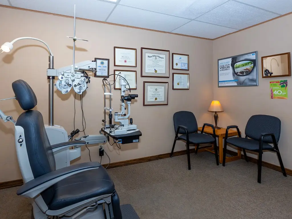 Exam room inside Family EyeCare in Osage Beach