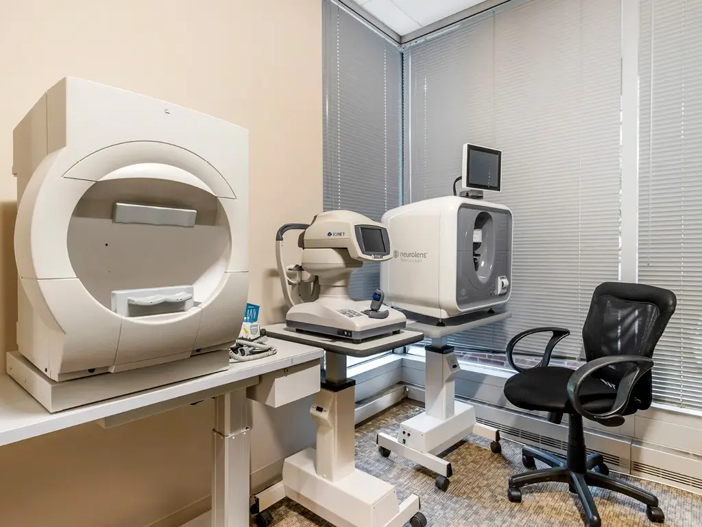 Pre-exam room inside Montgomery Village Eye Center