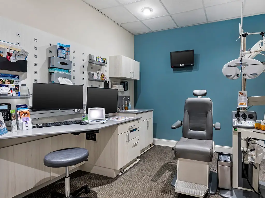 Exam room inside Carolina Forest Family Eyecare