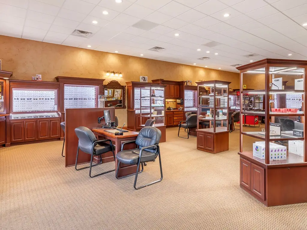 Showroom inside ABBA EyeCare on Fountain Mesa