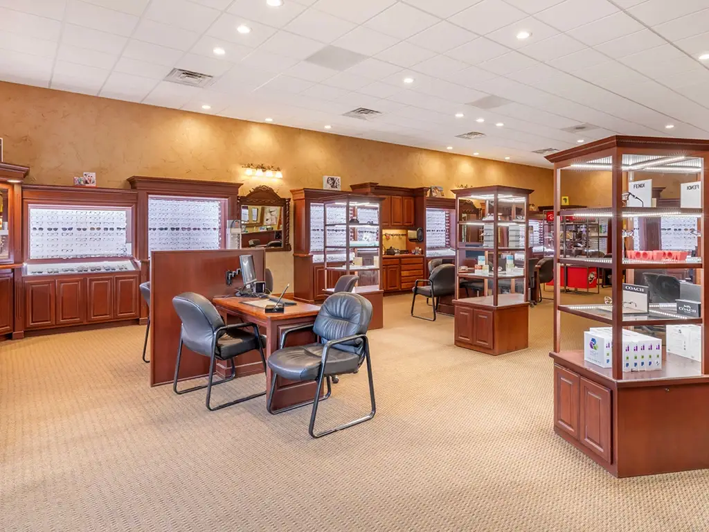 Showroom inside ABBA EyeCare on Fountain Mesa