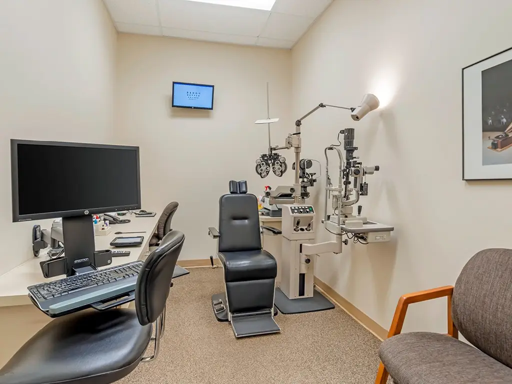Exam room inside Tabak Optometry