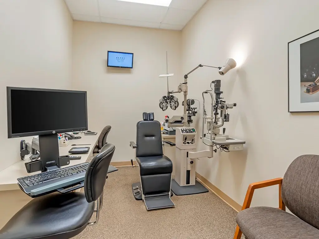 Exam room inside Tabak Optometry