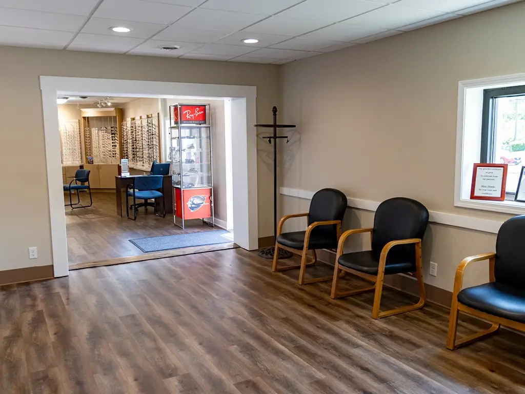 Waiting area inside Comprehensive Eye Care in Beavercreek