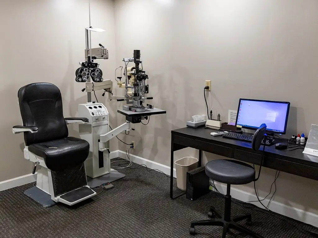 Exam room inside Comprehensive Eye Care in Beavercreek
