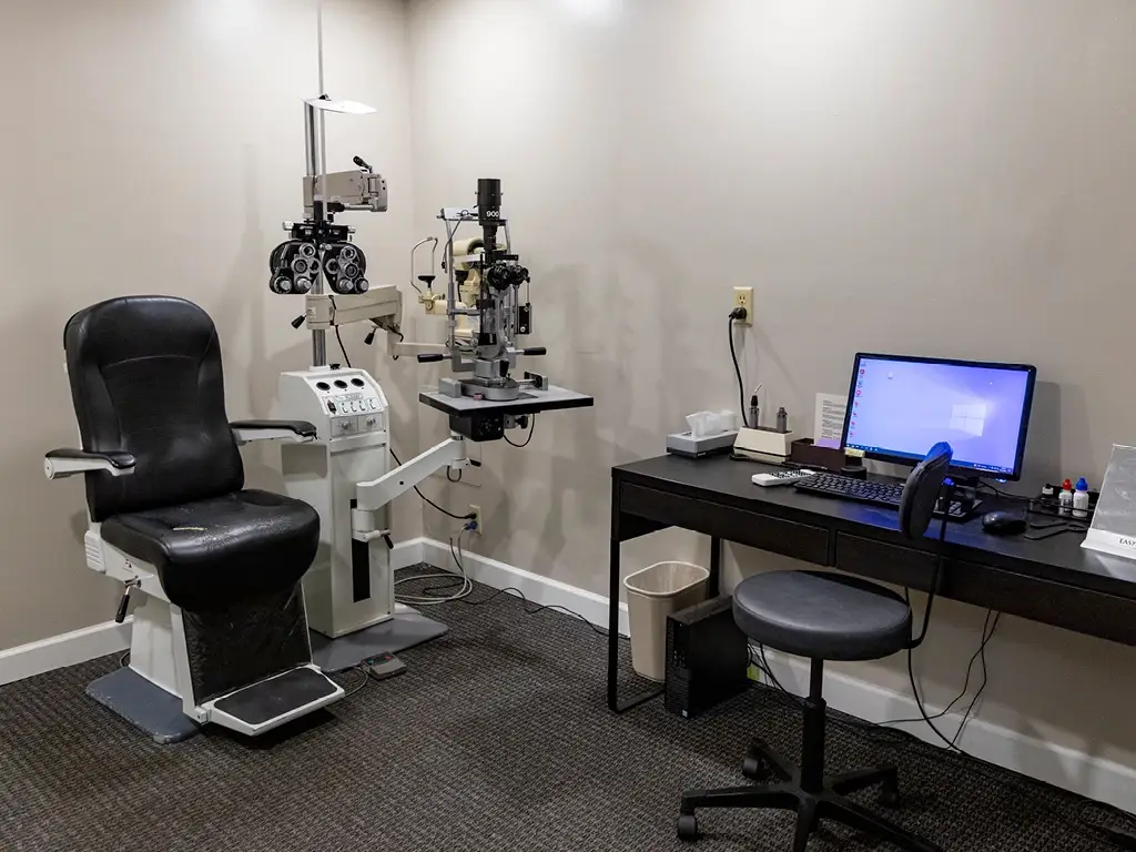 Exam room inside Comprehensive Eye Care in Beavercreek