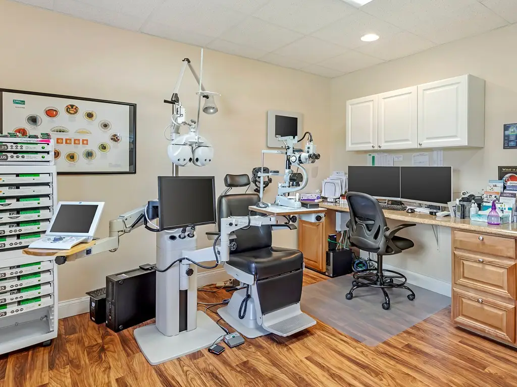 Exam room inside Visionary Optometry