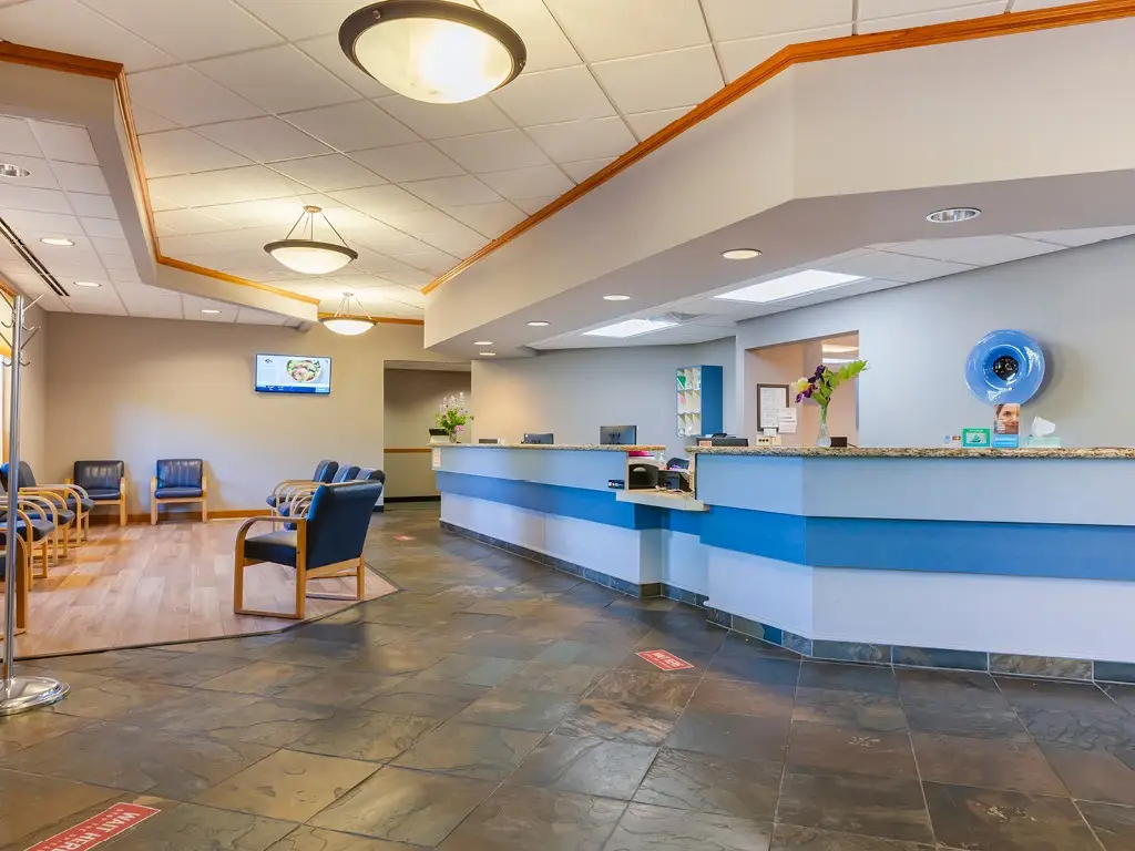 Welcome desk inside Cascade Eye Care