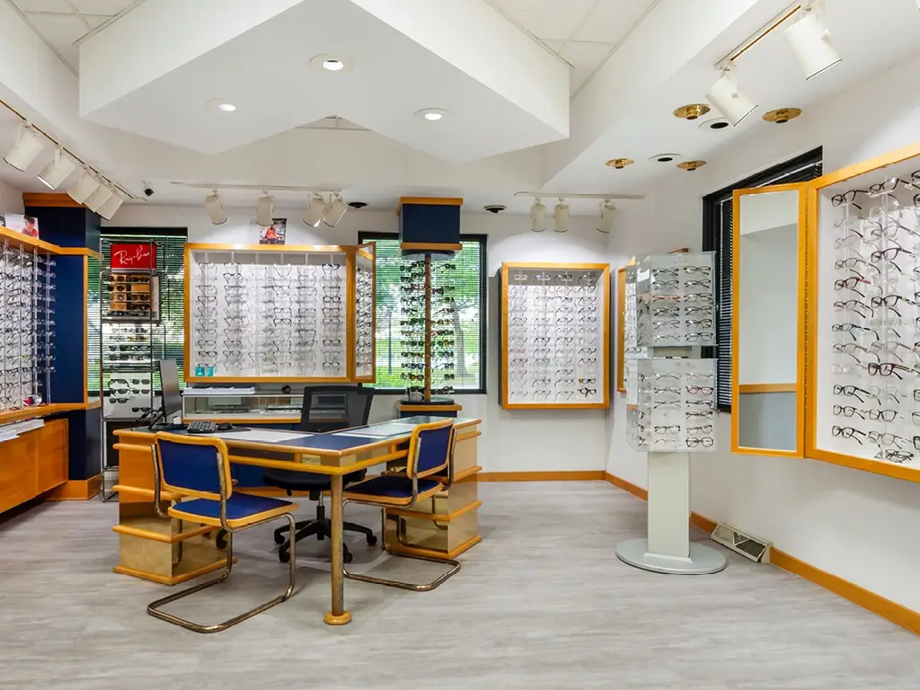 Showroom inside Family Eye Care Center