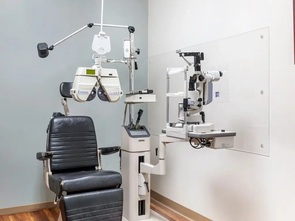 Exam room inside North Garland Vision