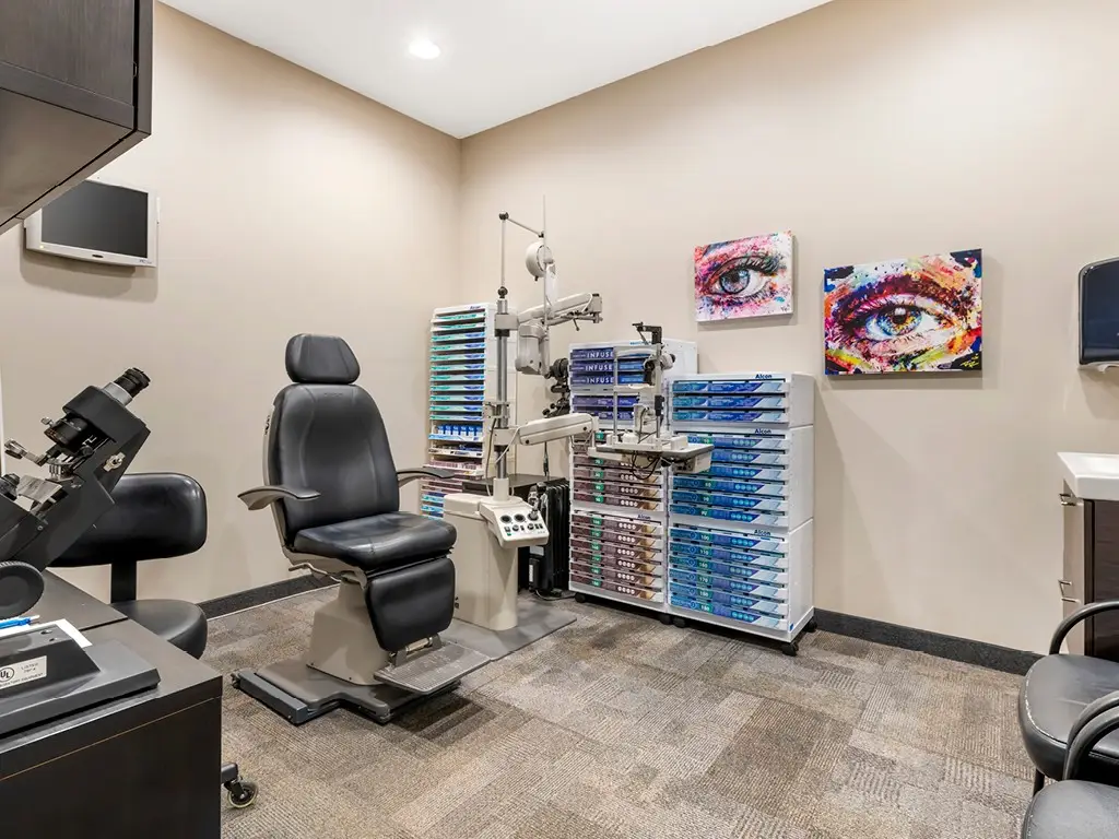 Exam room inside Fridley Optical