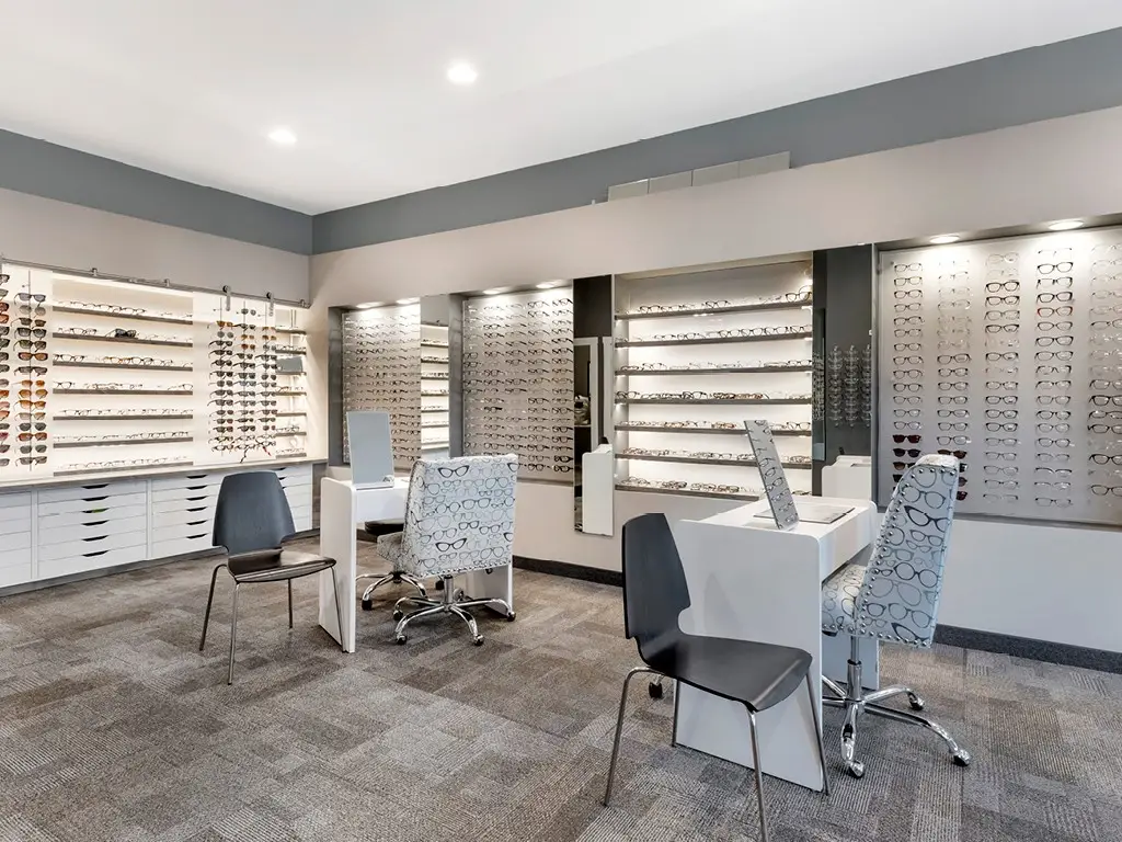 Showroom inside Fridley Optical