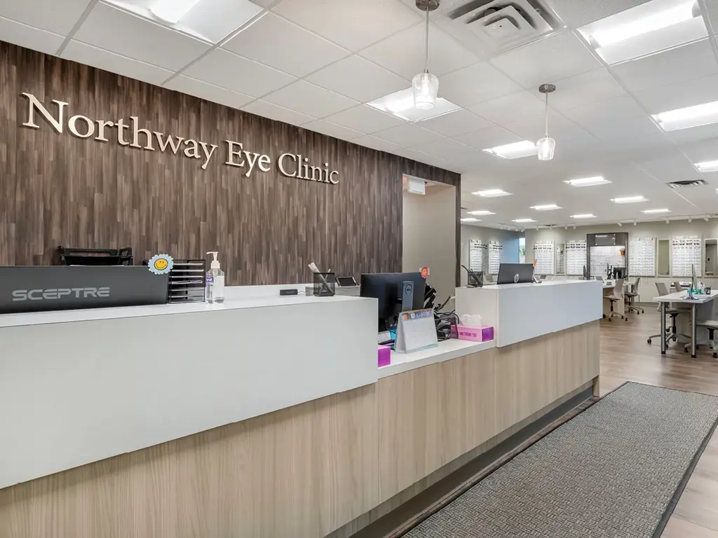 Front office Northway Eye & Contact Lenses Center at 1545 Northway Drive