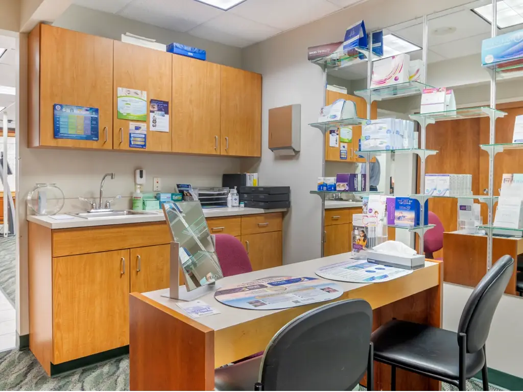 Dispensing area